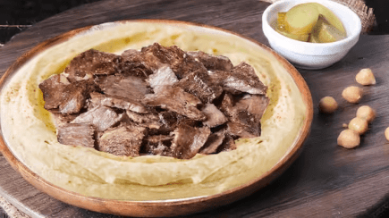 Hummus with Seared Meat (Serves 7)